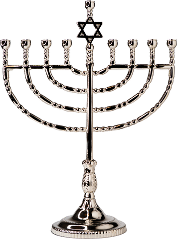 Small Traditional Hanukkah Menora