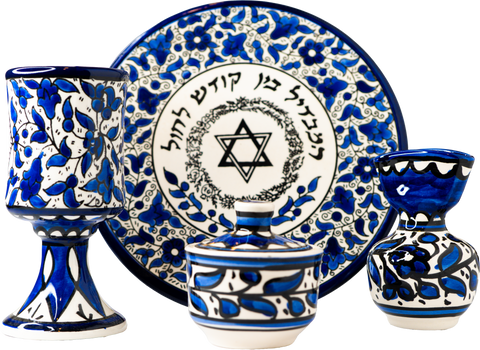 Armenian Ceramic Havdalah Set