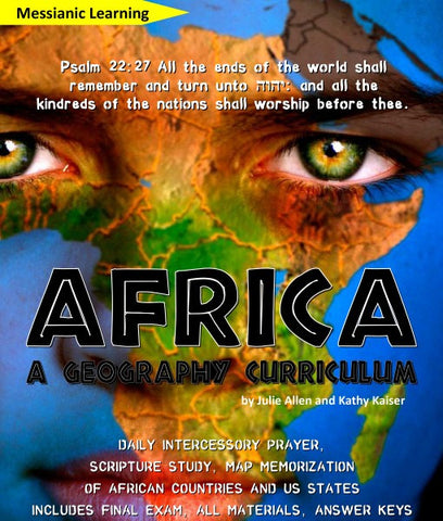 Africa Geography Curriculum & Intercessory Prayer Guide - PDF download