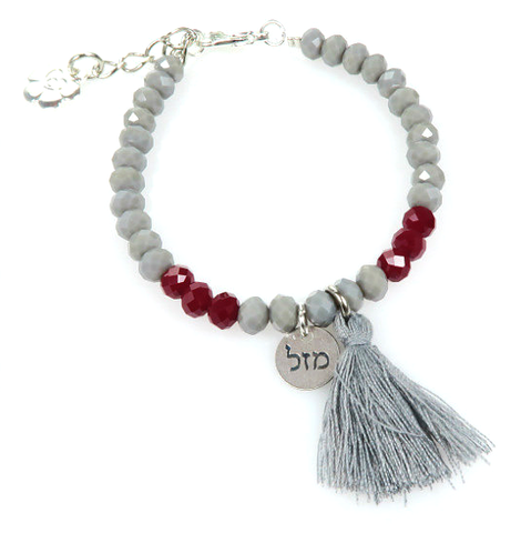 Bracelet - Gray/Wine MAZAL bracelet