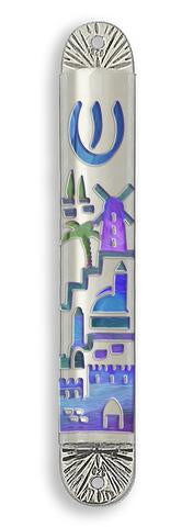 Jerusalem Color Cityscape Mezuzah