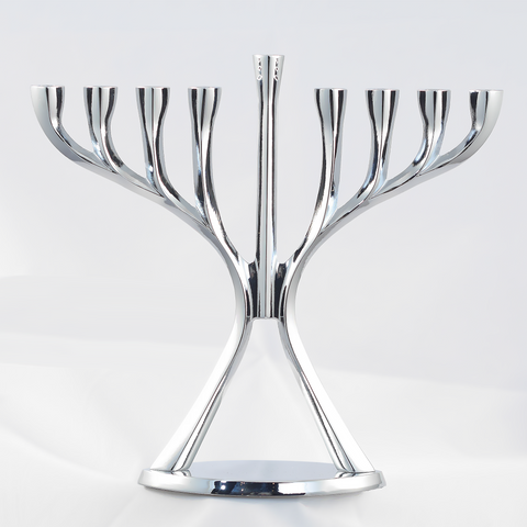 Hanukkah Menorah - "Modern / Aluminum"