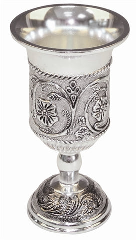 Flower Motif Kiddush Cup