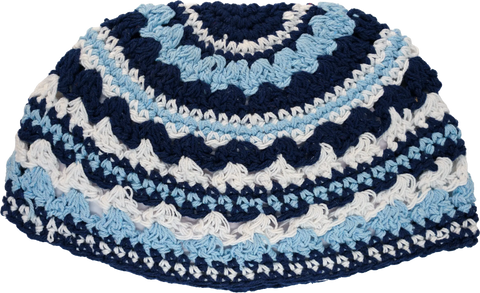 Shades of Blue Frik Kippah