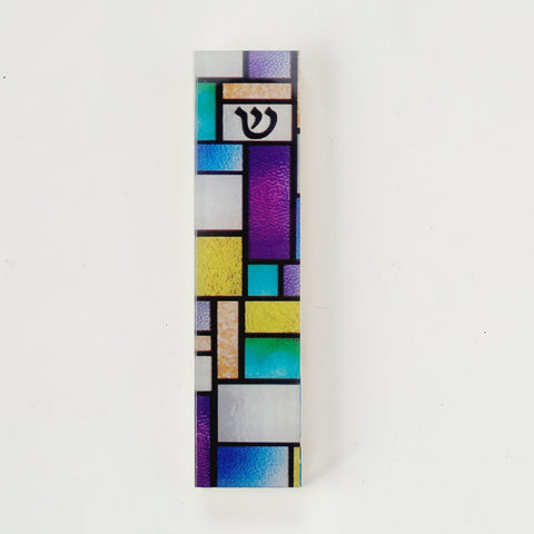 Stained Glass Mezuzah