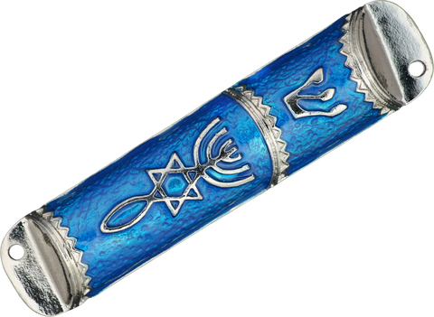 Blue Grafted In Mezuzah
