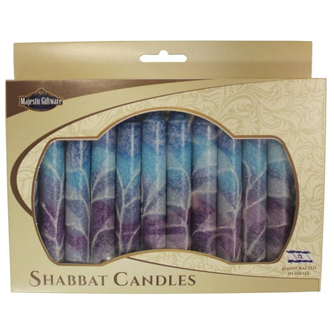 Fantasy Blue Shabbat Candles