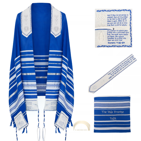 Solid Blue Holy Promise Tallit