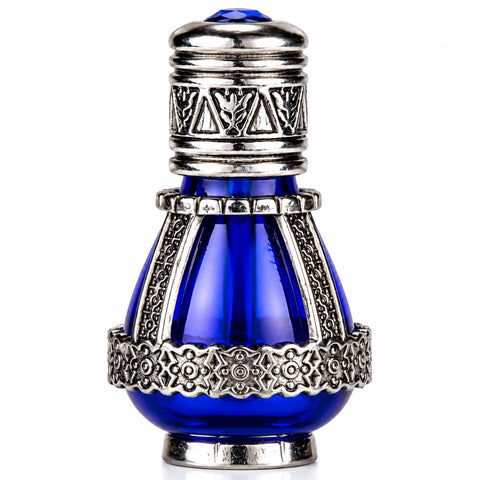 Spikenard Anointing Oil in Blue Cobalt Glass Vial
