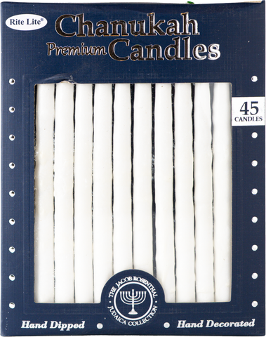 Chanukah Candles - White