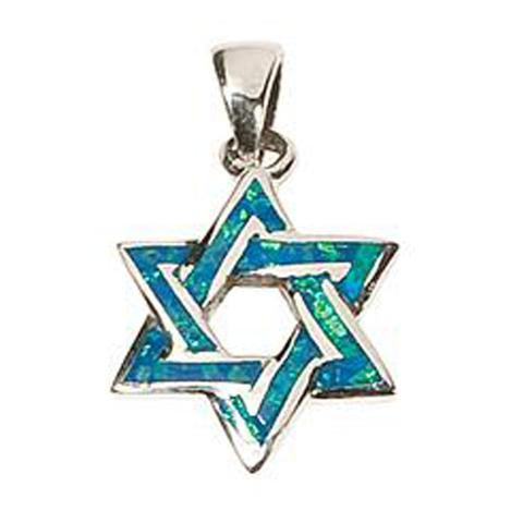 Opal Star of David - Necklace
