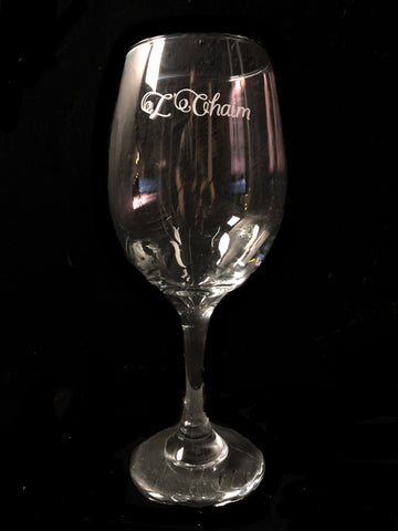 L'Chaim Wine Glass